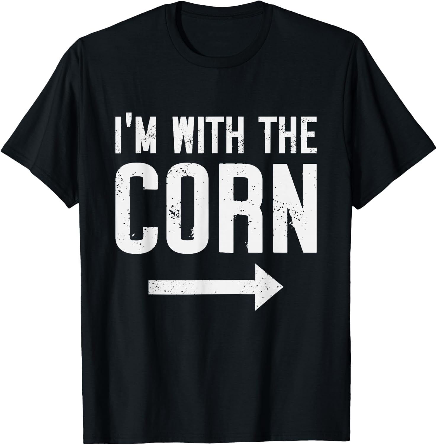 I'm With Corn Halloween Costume Party Matching Outfits T-Shirt - T-Shirt | Black