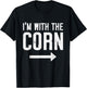I'm With Corn Halloween Costume Party Matching Outfits T-Shirt - T-Shirt | Black