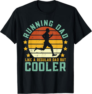 Running Dad | Funny Marathon Runner Father's Day Coach T-Shirt - T-Shirt | Black