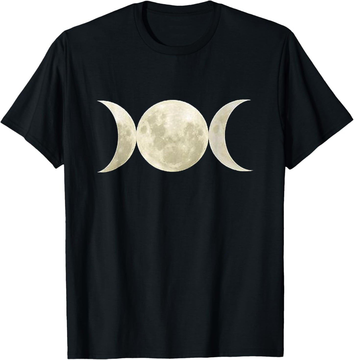 Triple Moon Goddess Symbol T-Shirt - T-Shirt | Black