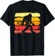 Retro Bigfoot Kayak Vintage Sasquatch Kayaking T-Shirt - T-Shirt | Black