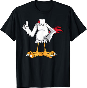 Chicken Costume Halloween Easy Cosplay Last Minute Outfit T-Shirt - T-Shirt | Black