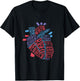 Anatomical Human Heart Cardiology Medical Cardiac Nurse T-Shirt - T-Shirt | Black