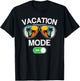 Vacation Mode On Sunglasses Retro Funny Family Matching T-Shirt - T-Shirt | Black