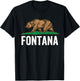 Fontana California Bear, Fontana CA, Fontana T-Shirt - T-Shirt | Black