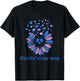 charcot marie tooth disease Awareness Sunflower T-Shirt - T-Shirt | Black
