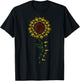 Vintage Be Kind ASL Sunflower American Sign Language T-Shirt - T-Shirt | Black