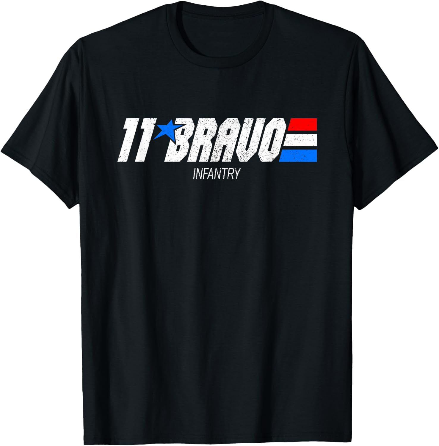 11-Bravo Infantry Vintage MOS T-Shirt - T-Shirt | Black