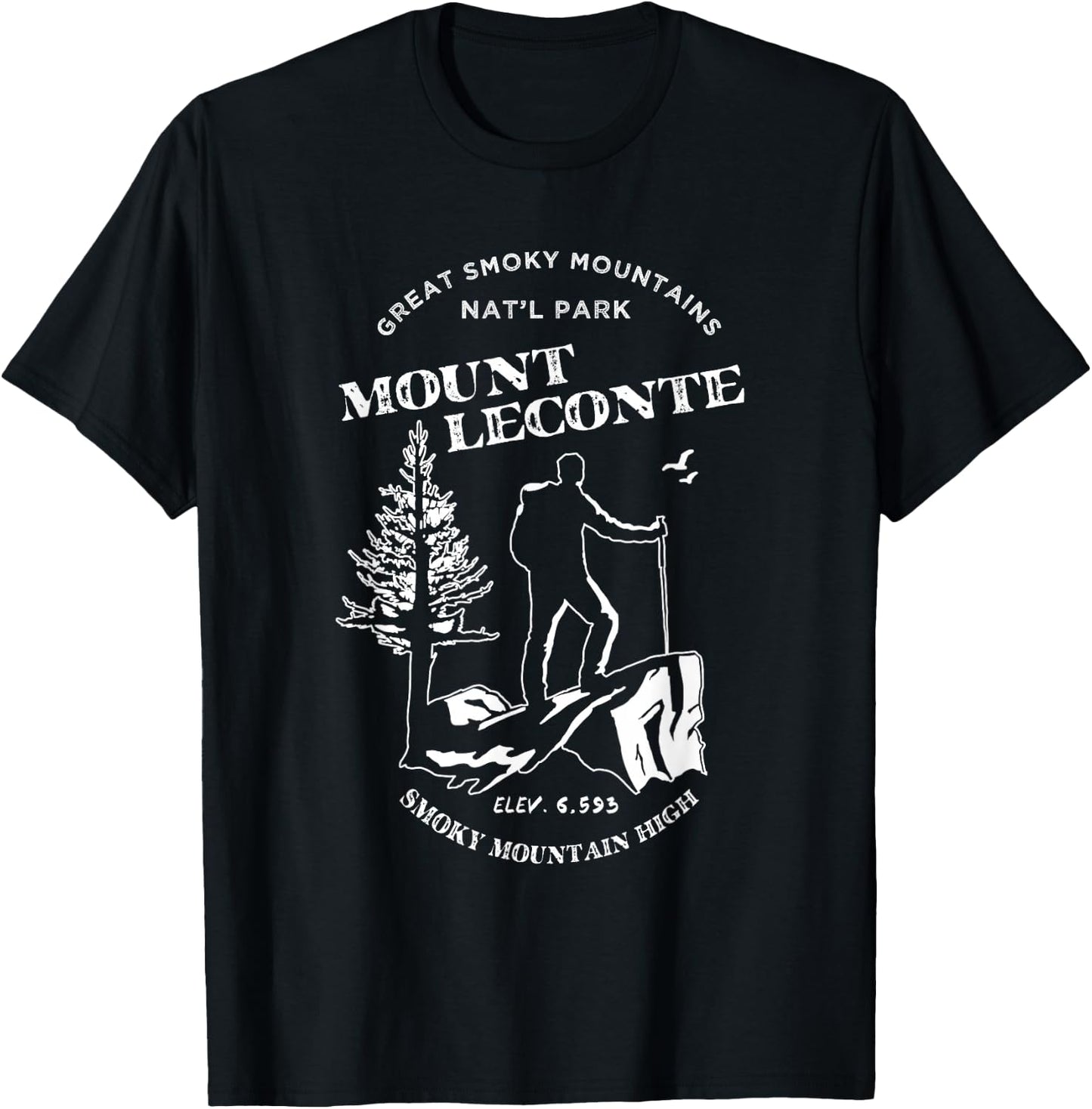 Mt. Leconte Shirt - Great Smoky Mountains T-Shirt - T-Shirt | Black