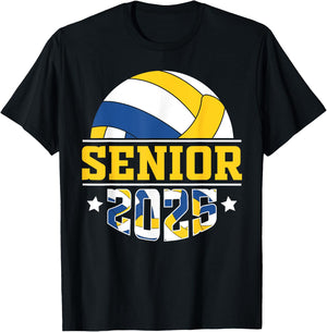 Volleyball senior 2025 senior year class of 25 graduation T-Shirt - T-Shirt | Black