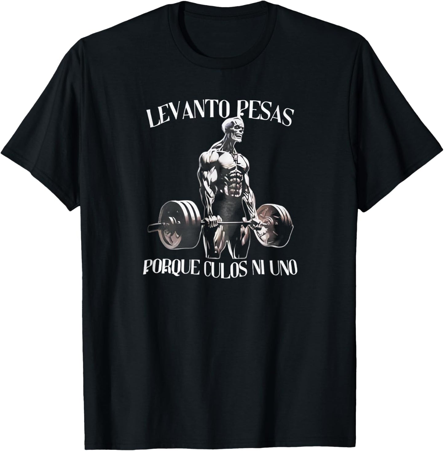 Calacas Chidas Gym Con Frases Sarcasticas Funny Saying T-Shirt - T-Shirt | Black