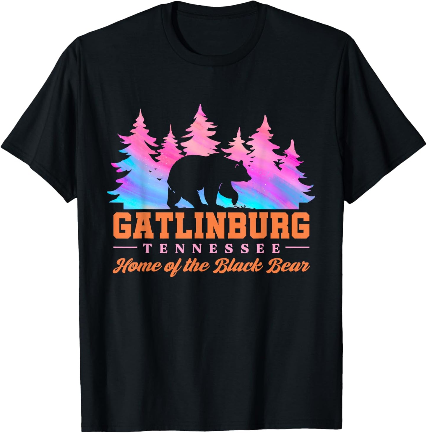 Gatlinburg Tennessee Home Of The Black Bear T-Shirt - T-Shirt | Black