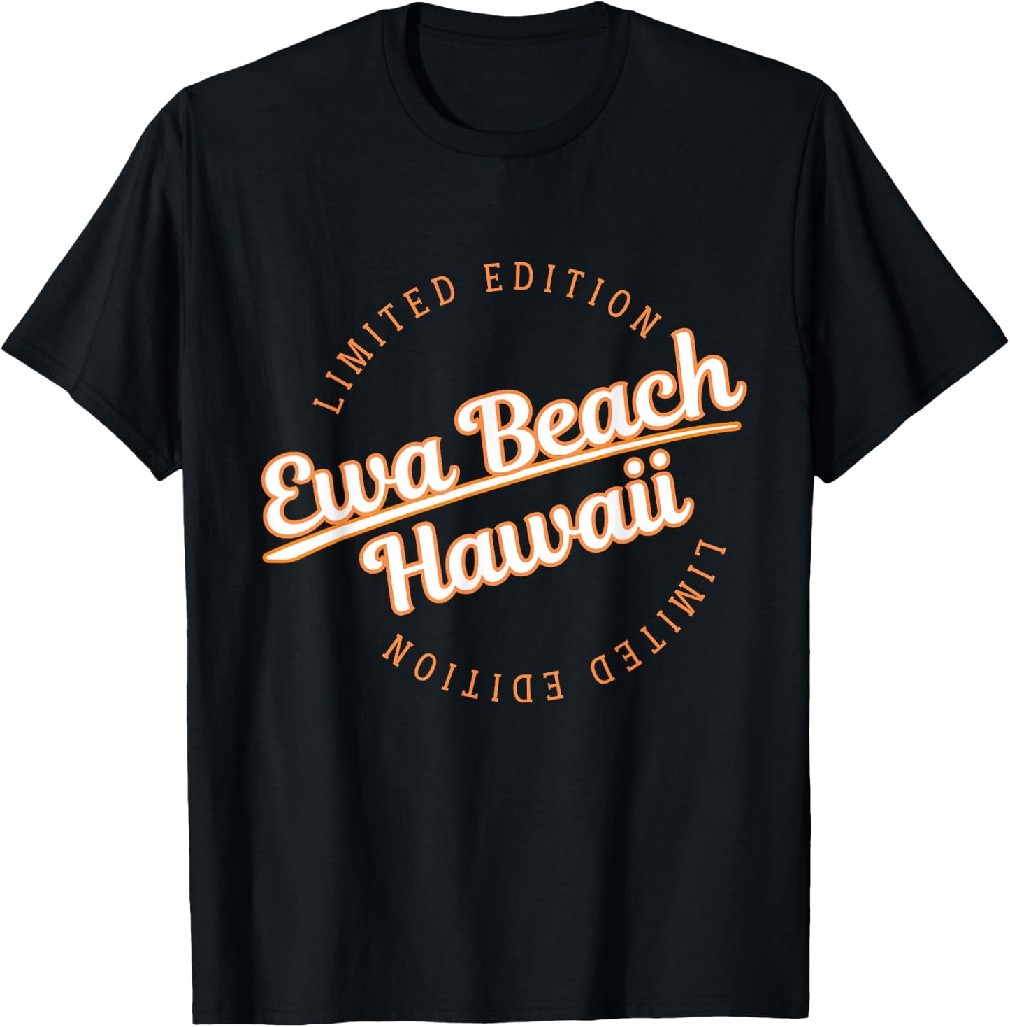Retro Athletic Ewa Beach HI Apparel T-Shirt - T-Shirt | Black
