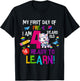 Cute My First Day Of Pre K I Am 4 Years Old Girls Kids Boys T-Shirt - T-Shirt | Black