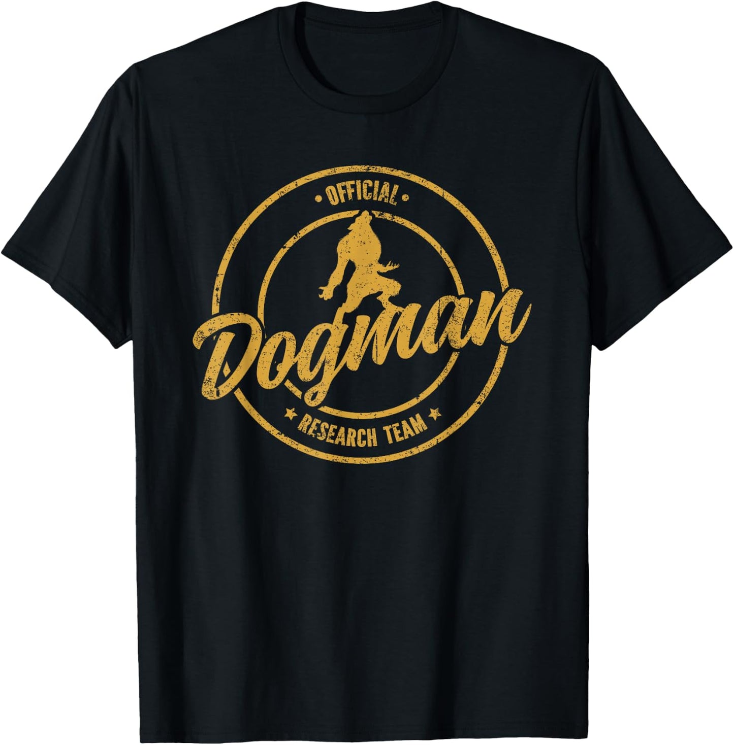 Michigan Dogman Cryptid Society Werewolf Monster T-Shirt - T-Shirt | Black