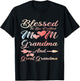 Blessed To Be Called Mom Grandma and Great Grandma T-Shirt - T-Shirt | Black
