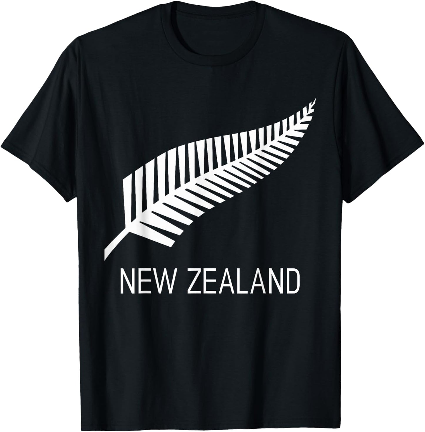 Black New Zealand Fern Shirt Black Proud Kiwi NZ Rugby T-Shirt - T-Shirt | Black