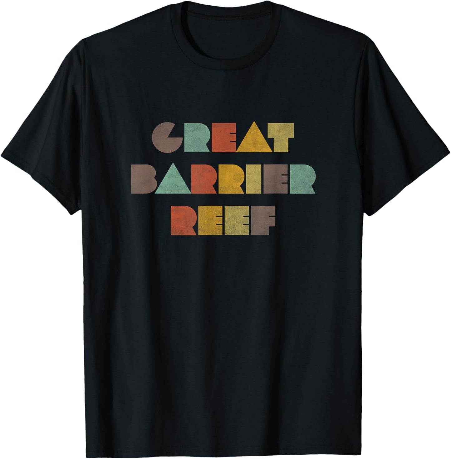 Great Barrier Reef Vintage T-Shirt - T-Shirt | Black