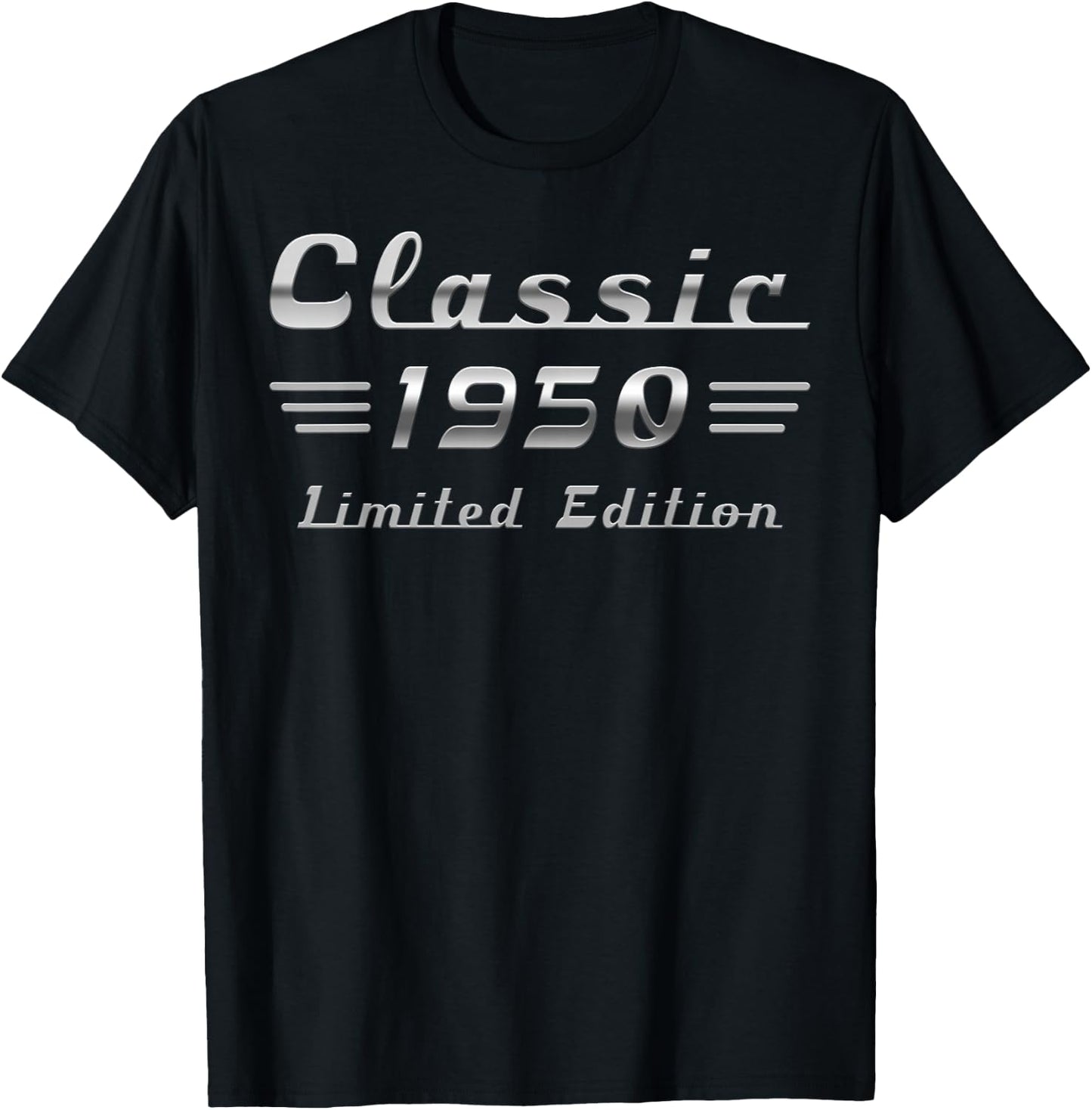 Classic 1950 Car 75th Birthday Limited Edition T-Shirt - T-Shirt | Black