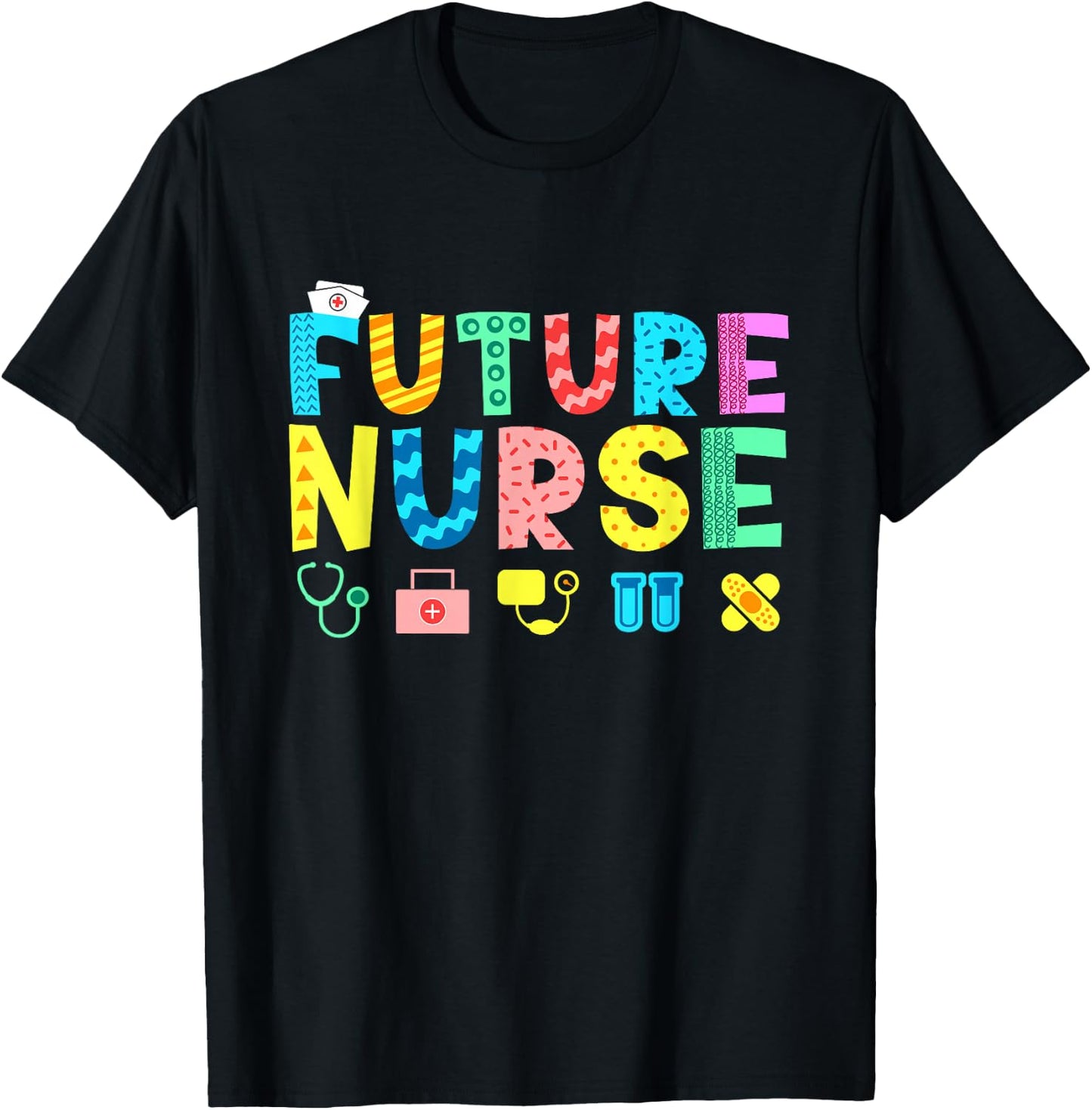 Future Nurse Kid's Career T-Shirt - T-Shirt | Black