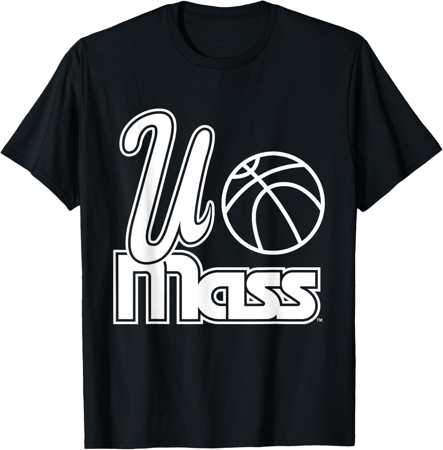 UMass Minutemen | Official NCAA Merch | UMASVIN1009B T-Shirt - T-Shirt | Black