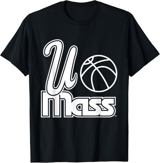 UMass Minutemen | Official NCAA Merch | UMASVIN1009B T-Shirt - T-Shirt | Black