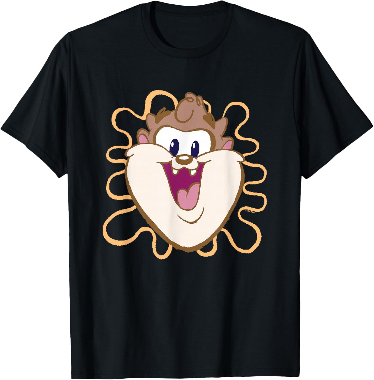 Looney Tunes Baby Looney Tunes Cute Taz Big Face Logo T-Shirt - T-Shirt | Black