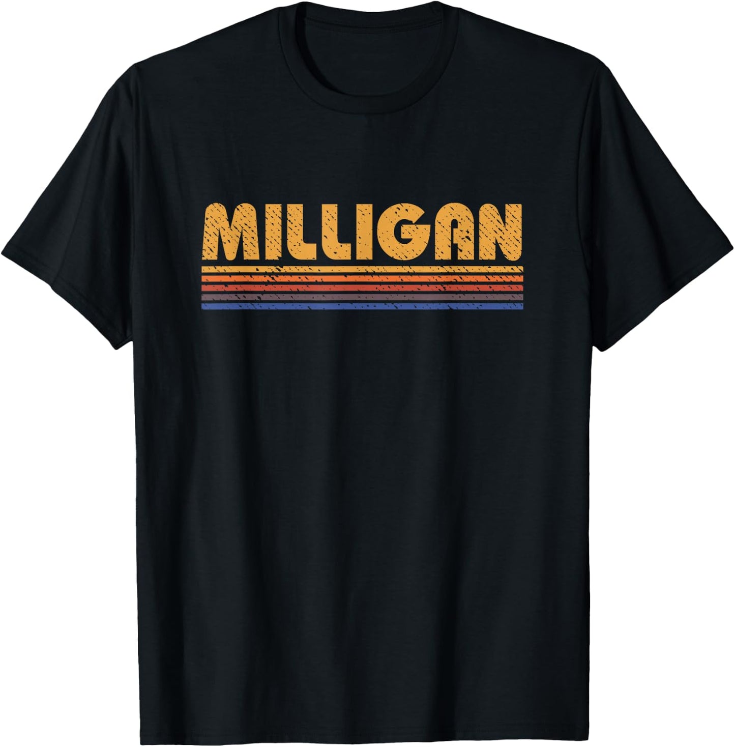 Milligan Vintage 80s Retro Style T-Shirt - T-Shirt | Black