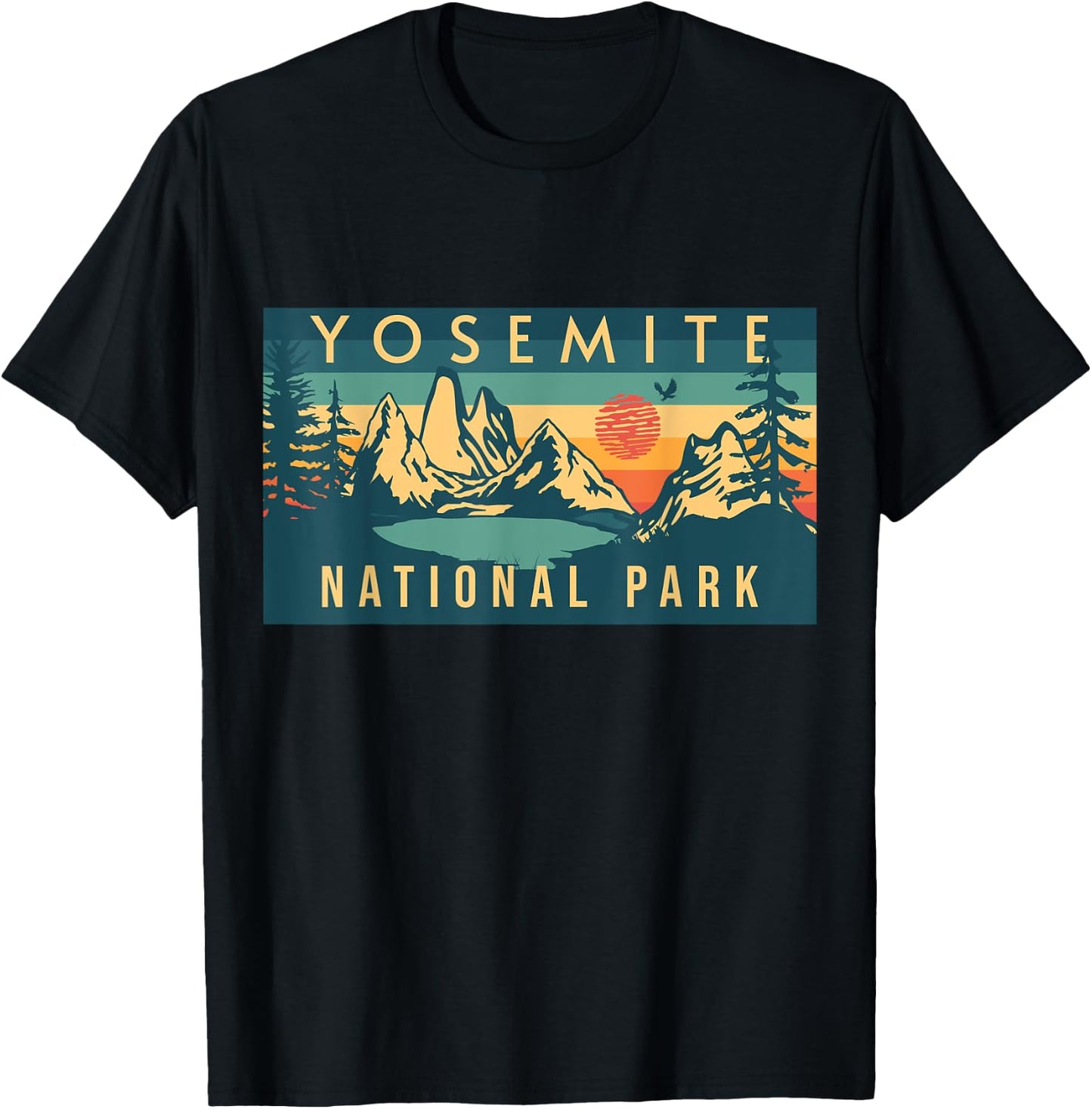 Yosemite National Park T-Shirt - T-Shirt | Black