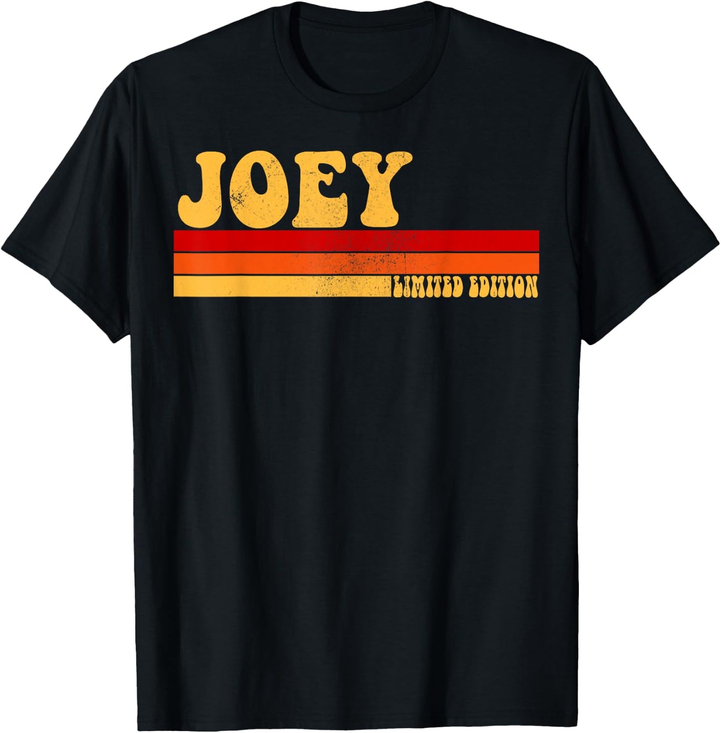 JOEY Name Personalized Idea Men Retro Vintage JOEY T-Shirt - T-Shirt | Black