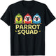 Parrot Squad for Parrot Lover Shirt | Kids Parrot T-Shirt - T-Shirt | Black