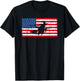 Witch American Flag July 4th USA Patriotic Halloween Kids Men T-Shirt - T-Shirt | Black