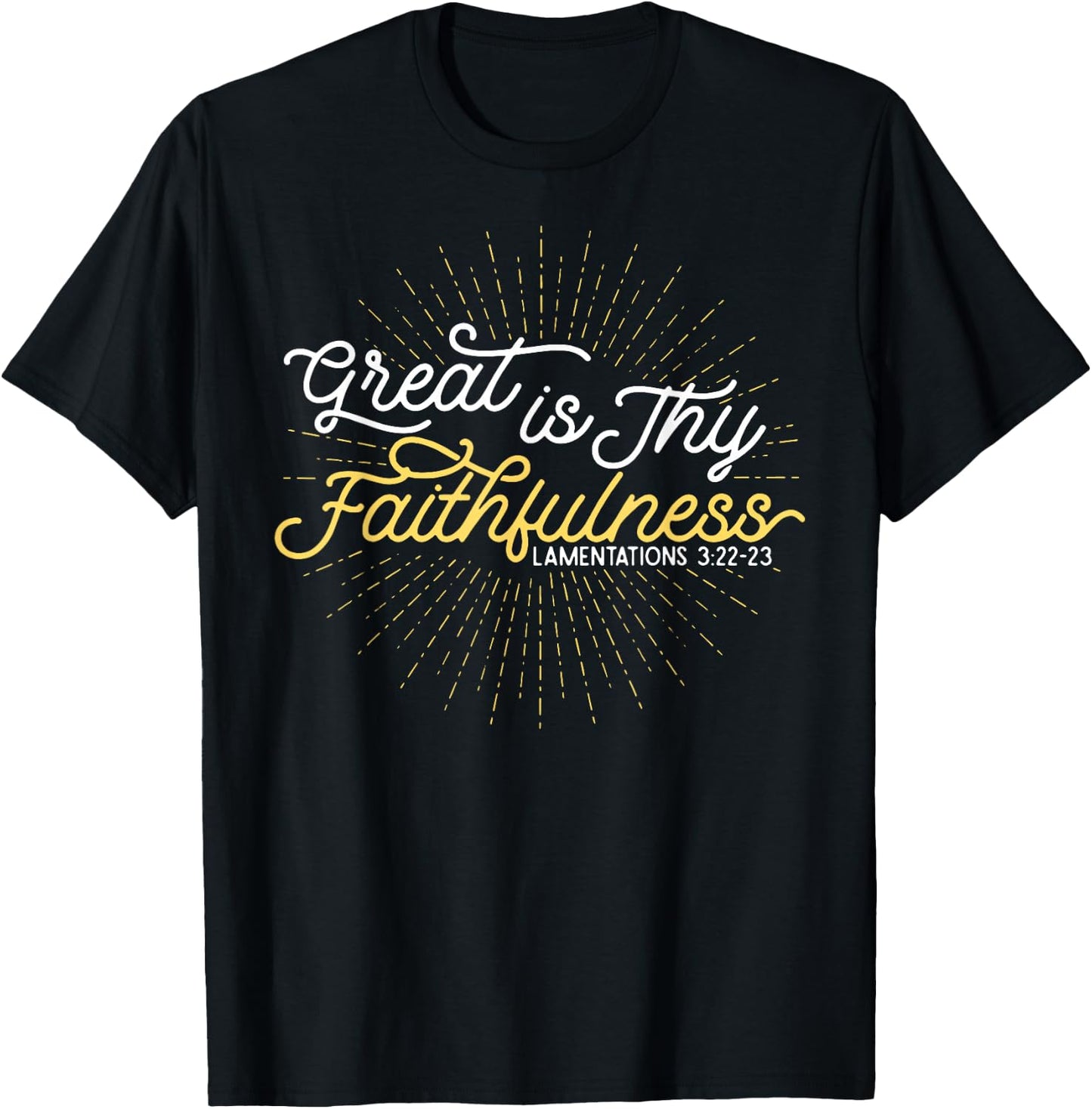 Great Is Thy Faithfulness T-Shirt - T-Shirt | Black