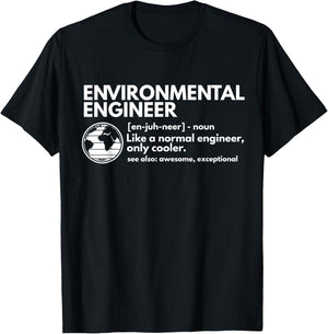 CMAtst Environmental Engineer Definition Funny Engineering T-Shirt - T-Shirt | Black