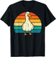 Duck Sunset Retro Goose Farm Animal Farmer Women Men Kids T-Shirt - T-Shirt | Black