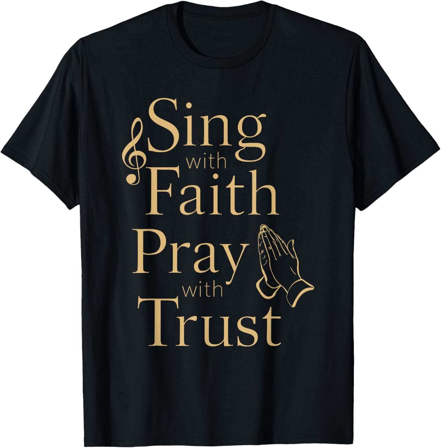 Choral music Religious singing Faith-based music Jesus Choir T-Shirt - T-Shirt | Black