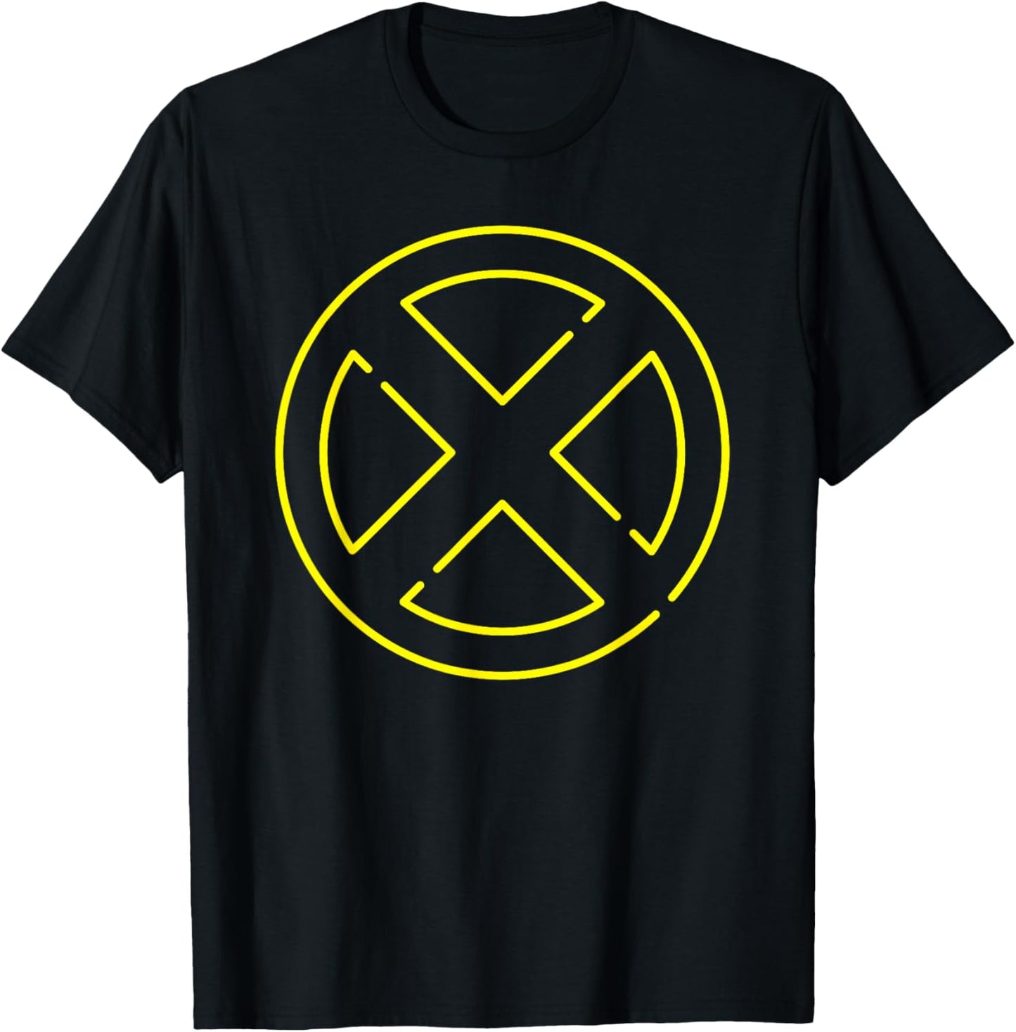 Marvel Super Heroes Neon Light Sign X-Men Symbol X Logo T-Shirt - T-Shirt | Black