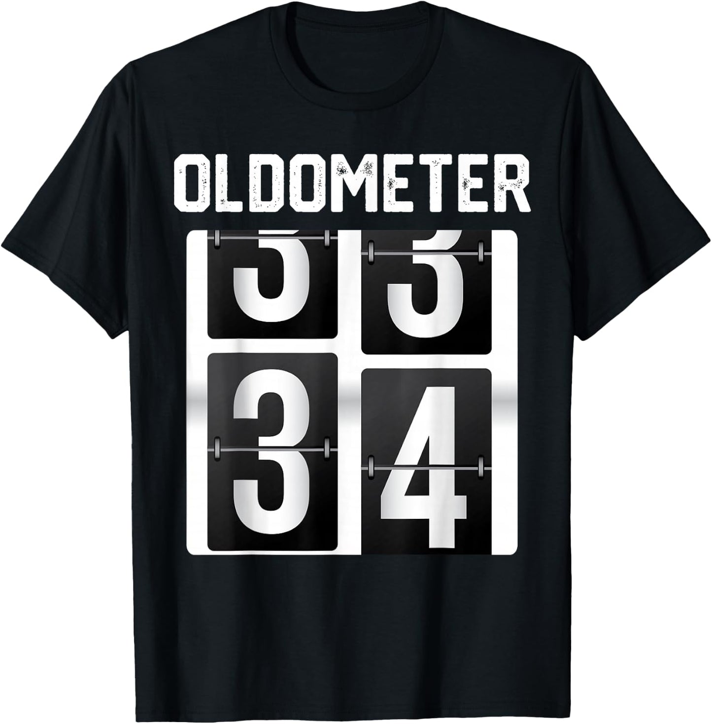 Oldometer 34 years old funny 34th Birthday Party Bday T-Shirt - T-Shirt | Black
