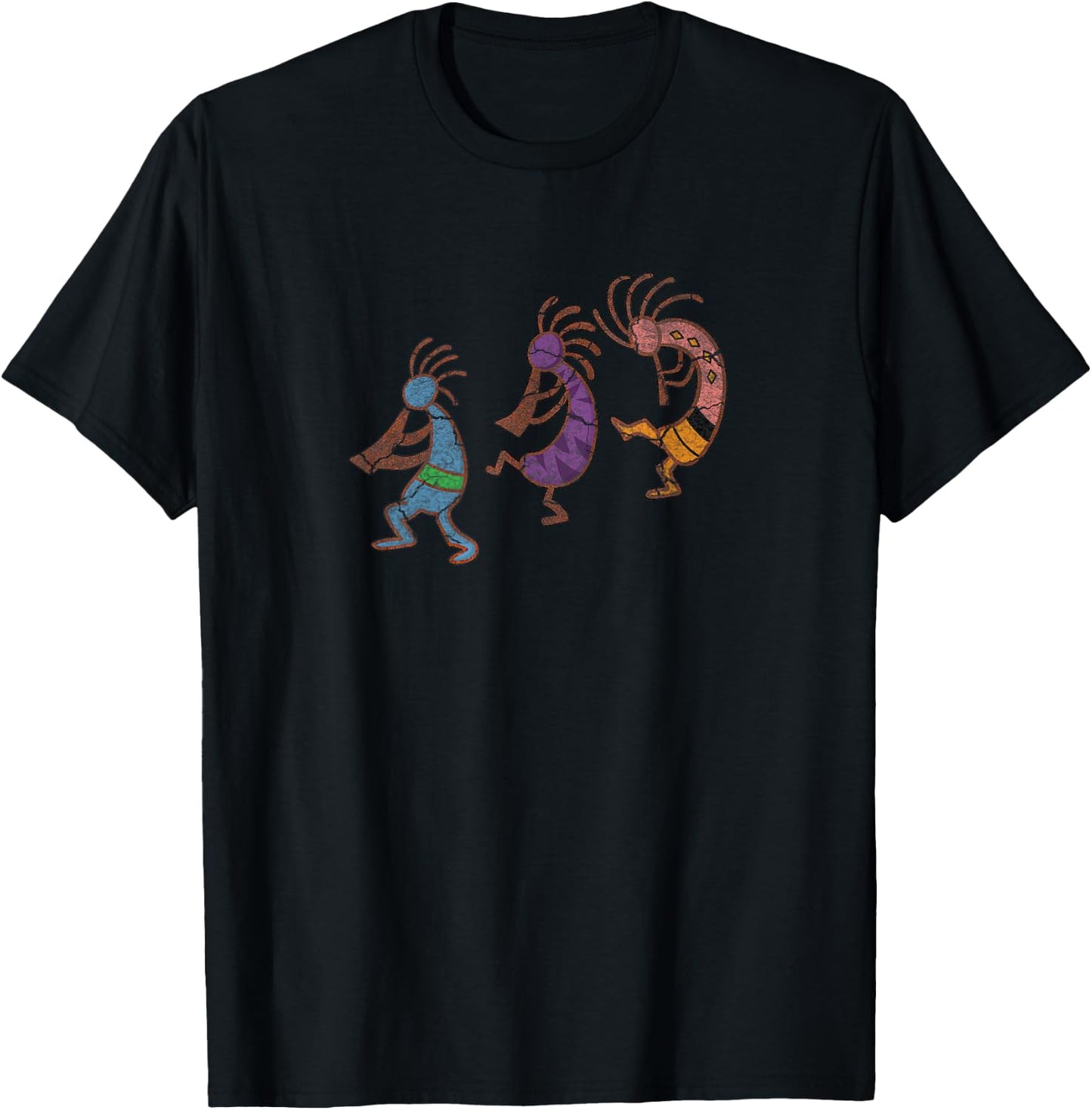 Kokopelli -Trio T-Shirt - T-Shirt | Black