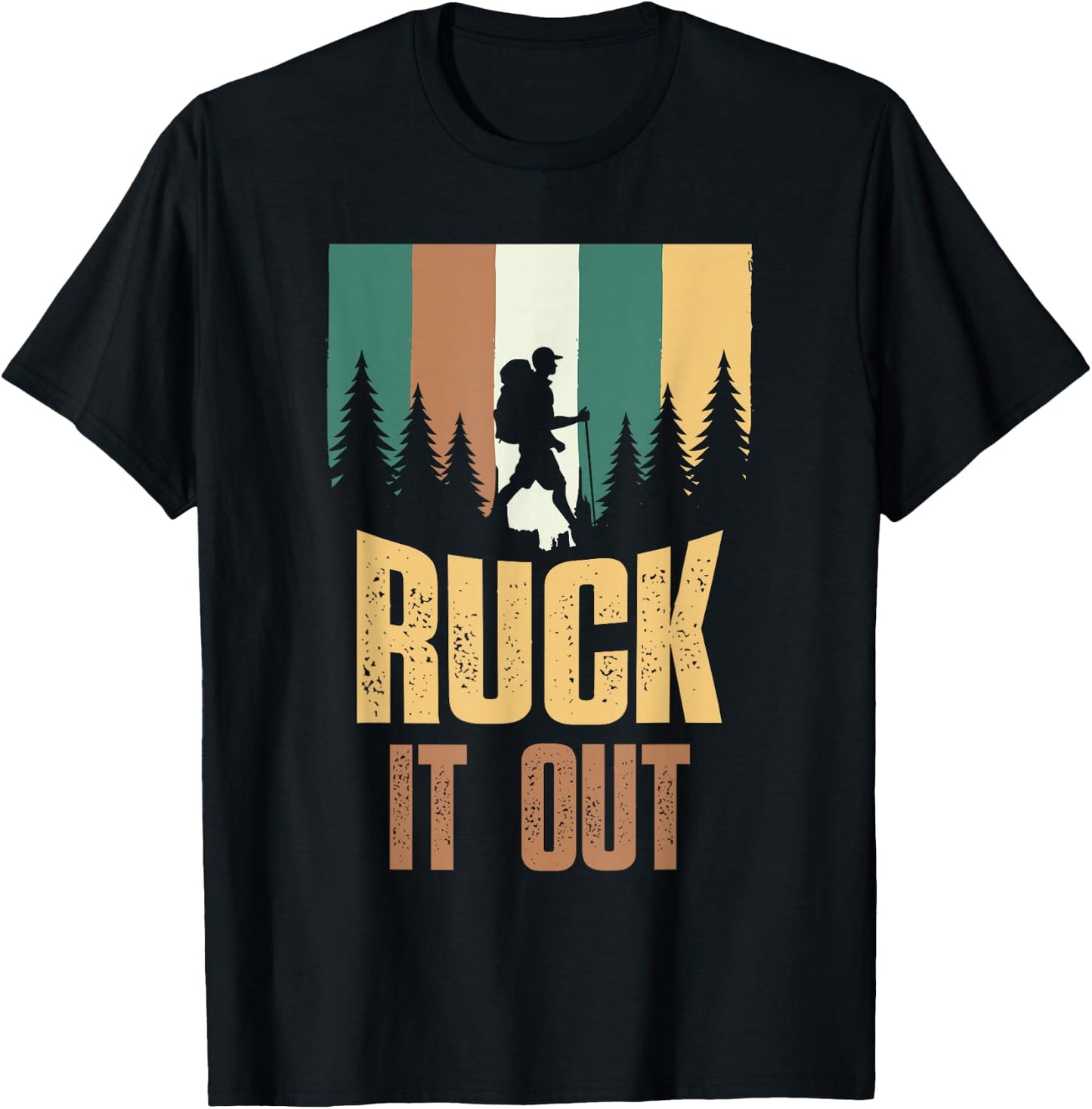 Ruck It Out Backpack Workout Rucking T-Shirt - T-Shirt | Black