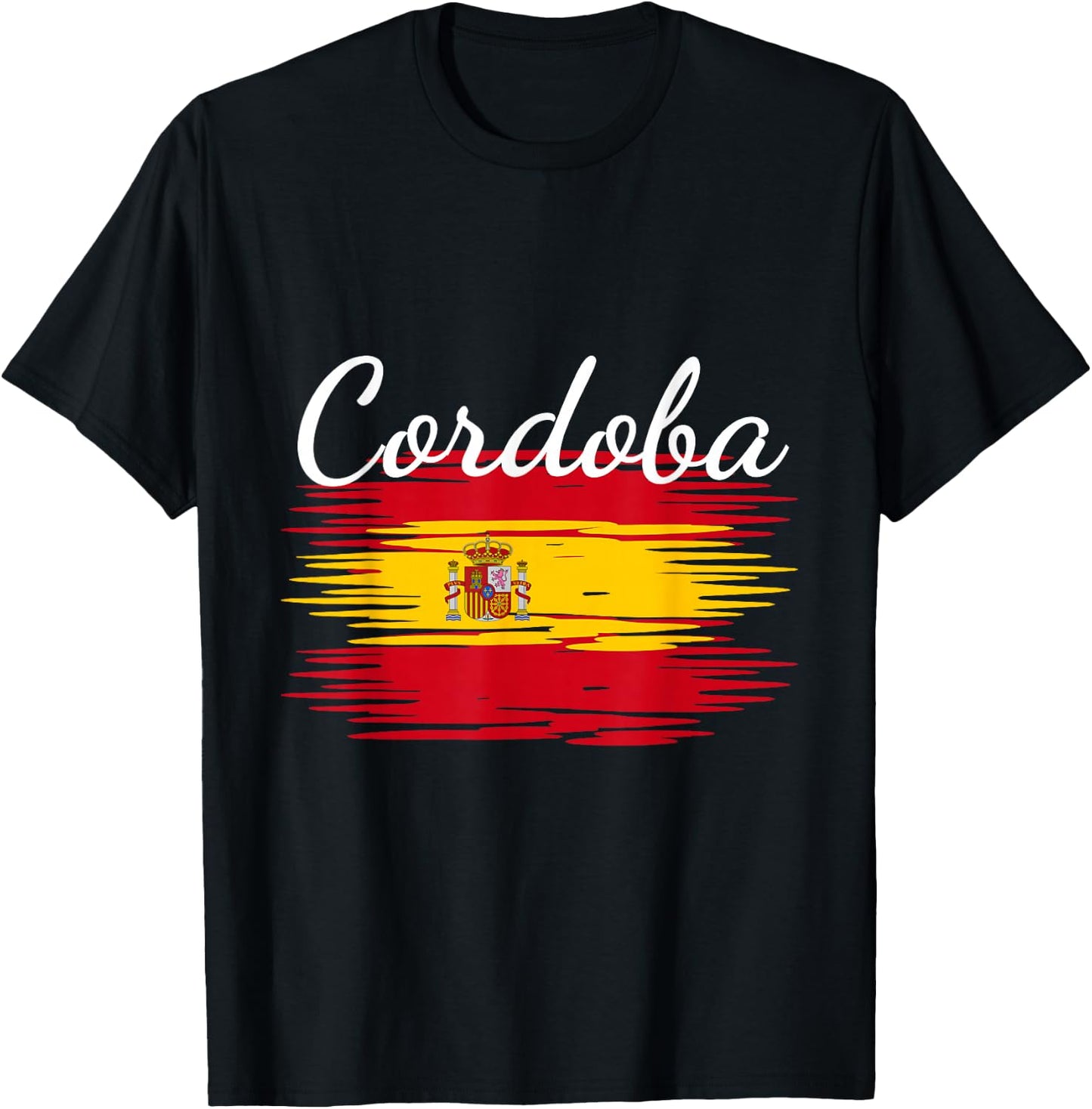 Cordoba Spain Flag Espana Espanol Matching Spanish T-Shirt - T-Shirt | Black