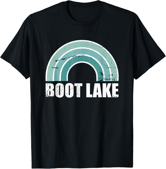 Boot Lake Wisconsin Family Vacation T-Shirt - T-Shirt | Black