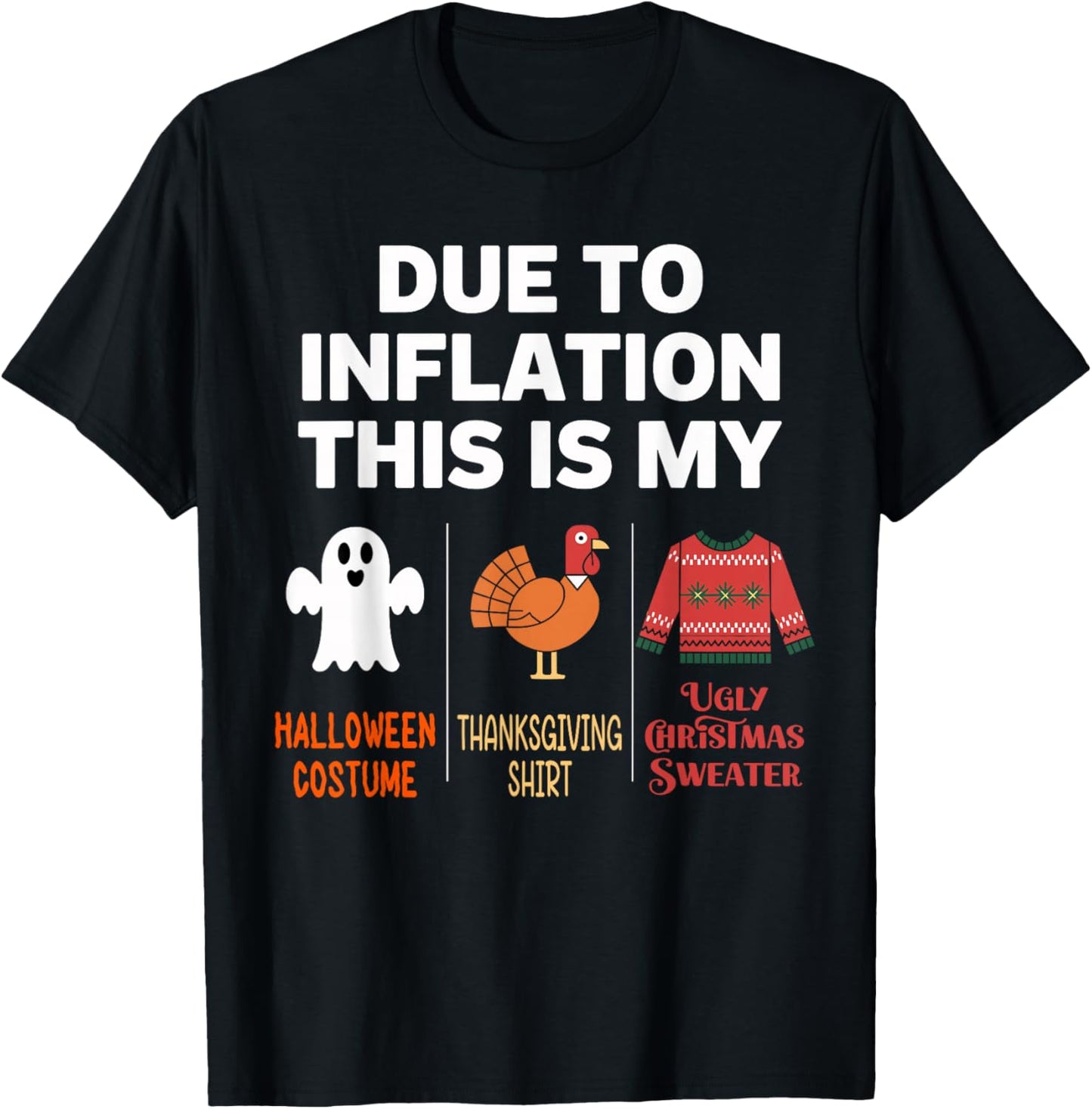 Due to Inflation this is my Halloween Costume T-Shirt - T-Shirt | Black