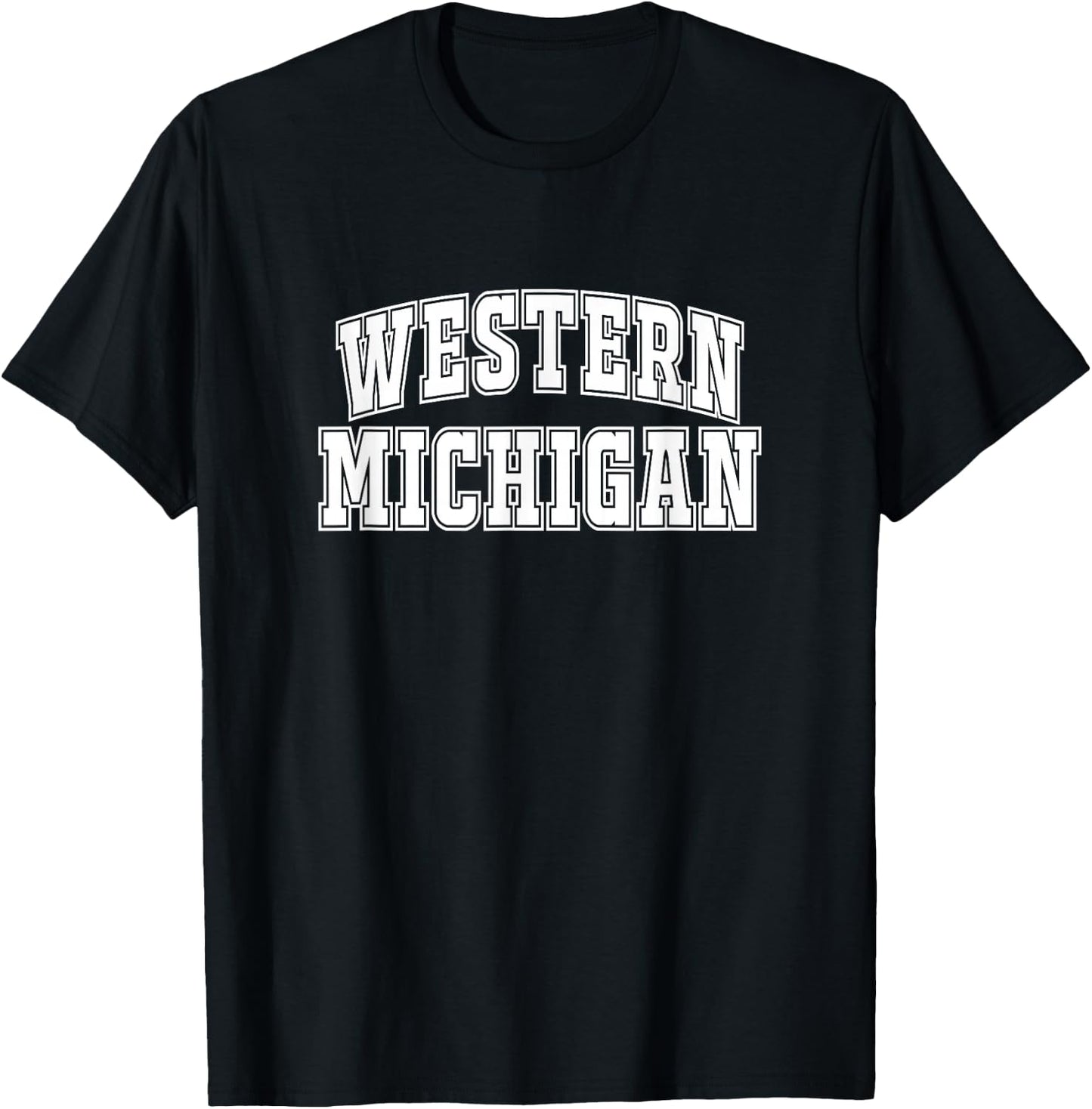 Vintage Town Western Michigan T-Shirt - T-Shirt | Black