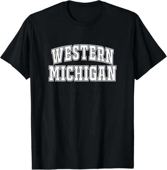 Vintage Town Western Michigan T-Shirt - T-Shirt | Black