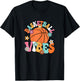 Basketball Vibes Basketball Player Groovy Women Girls Kids T-Shirt - T-Shirt | Black