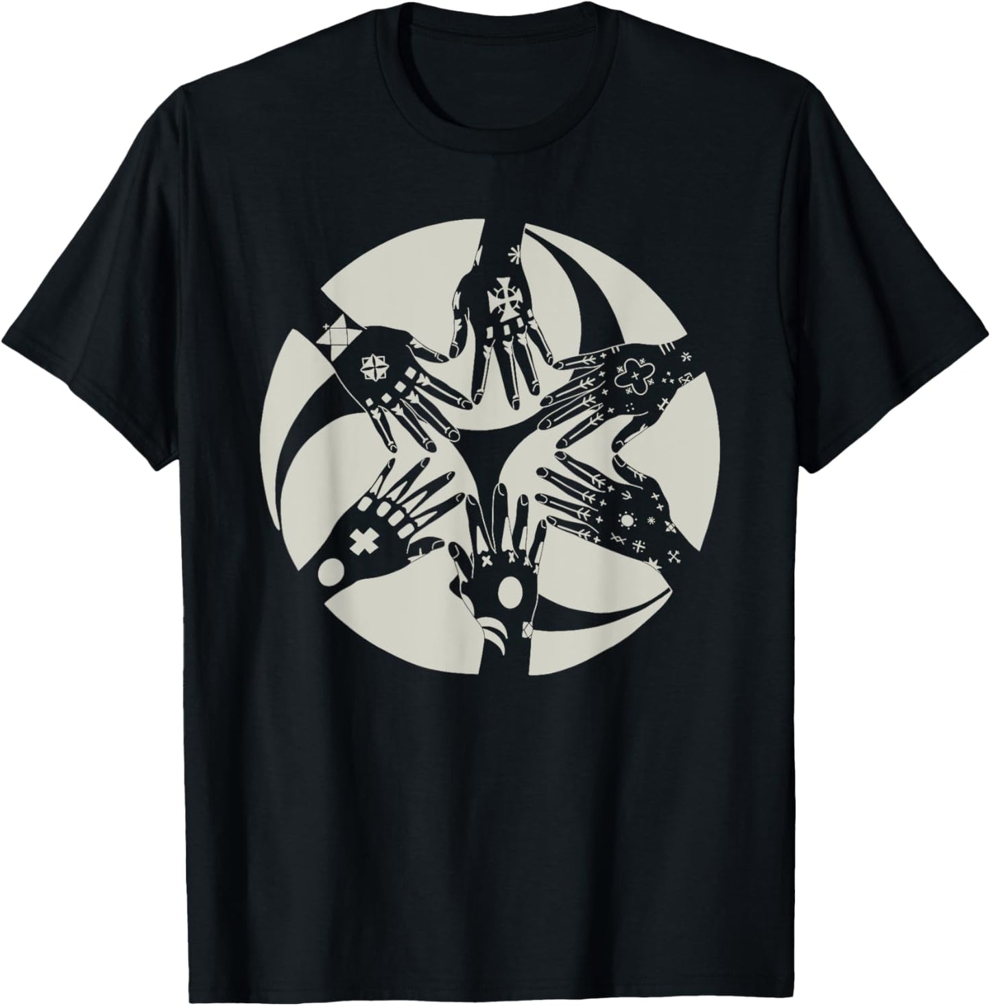 Okinawan Hajichi Traditional Bright Uchina Tattoo T-Shirt - T-Shirt | Black