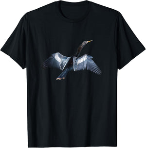 Anhinga Snake Bird Darter Bird Anhinga Cormorant T-Shirt - T-Shirt | Black