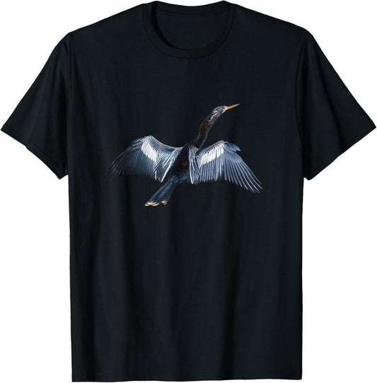 Anhinga Snake Bird Darter Bird Anhinga Cormorant T-Shirt - T-Shirt | Black
