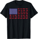 American Flag Fishing-Shirt Men Kids Bass Fish Dad Patriotic T-Shirt - T-Shirt | Black